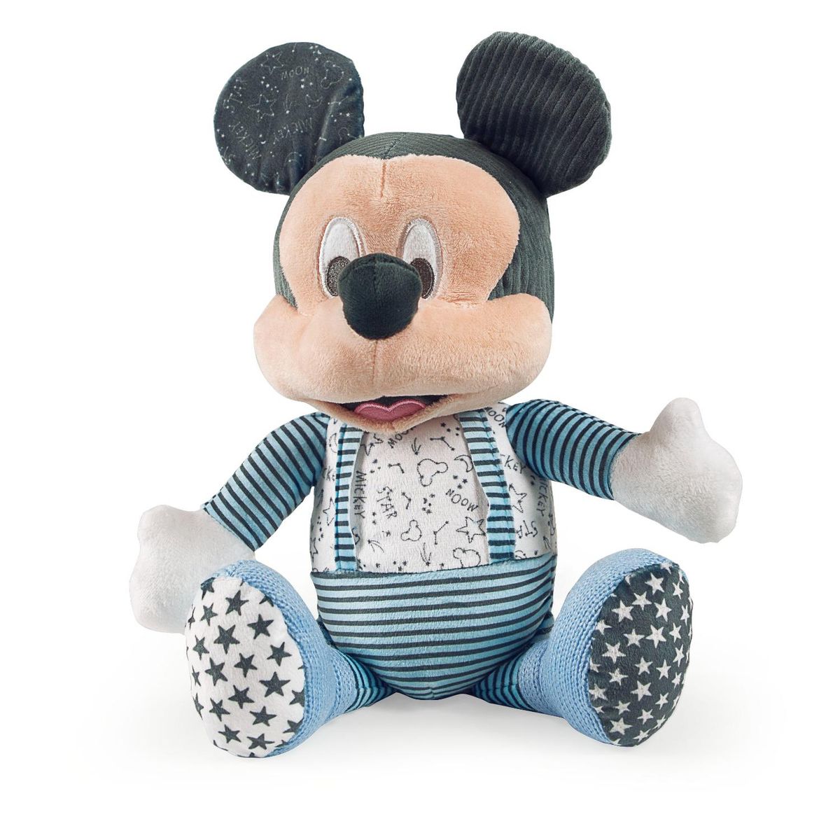 CLEMENTONI - Peluche Con Ruido Blanco, Mickey Me Acompañas De Clementoni