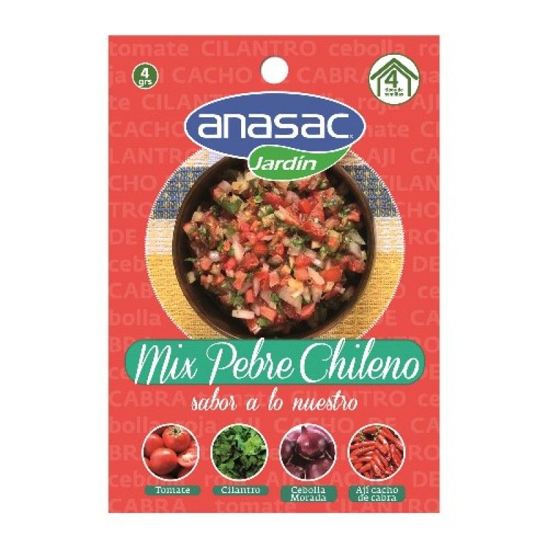 ANASAC - Semilla Mix Pebre Chileno 4 Gr