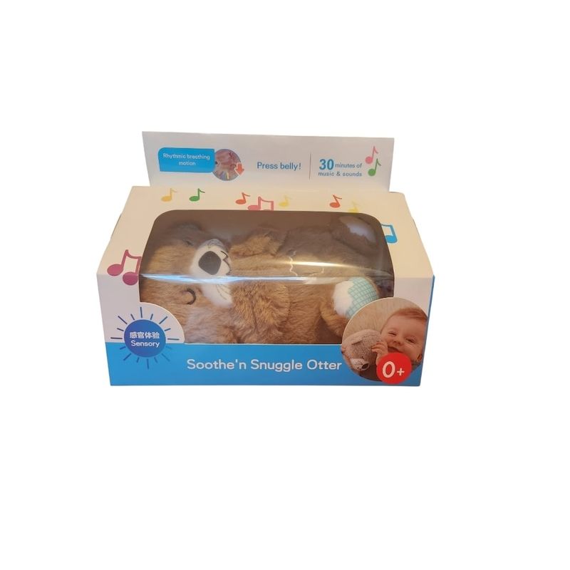 GENERICO - Nutria de apego peluche respiracion luz y sonido en caja