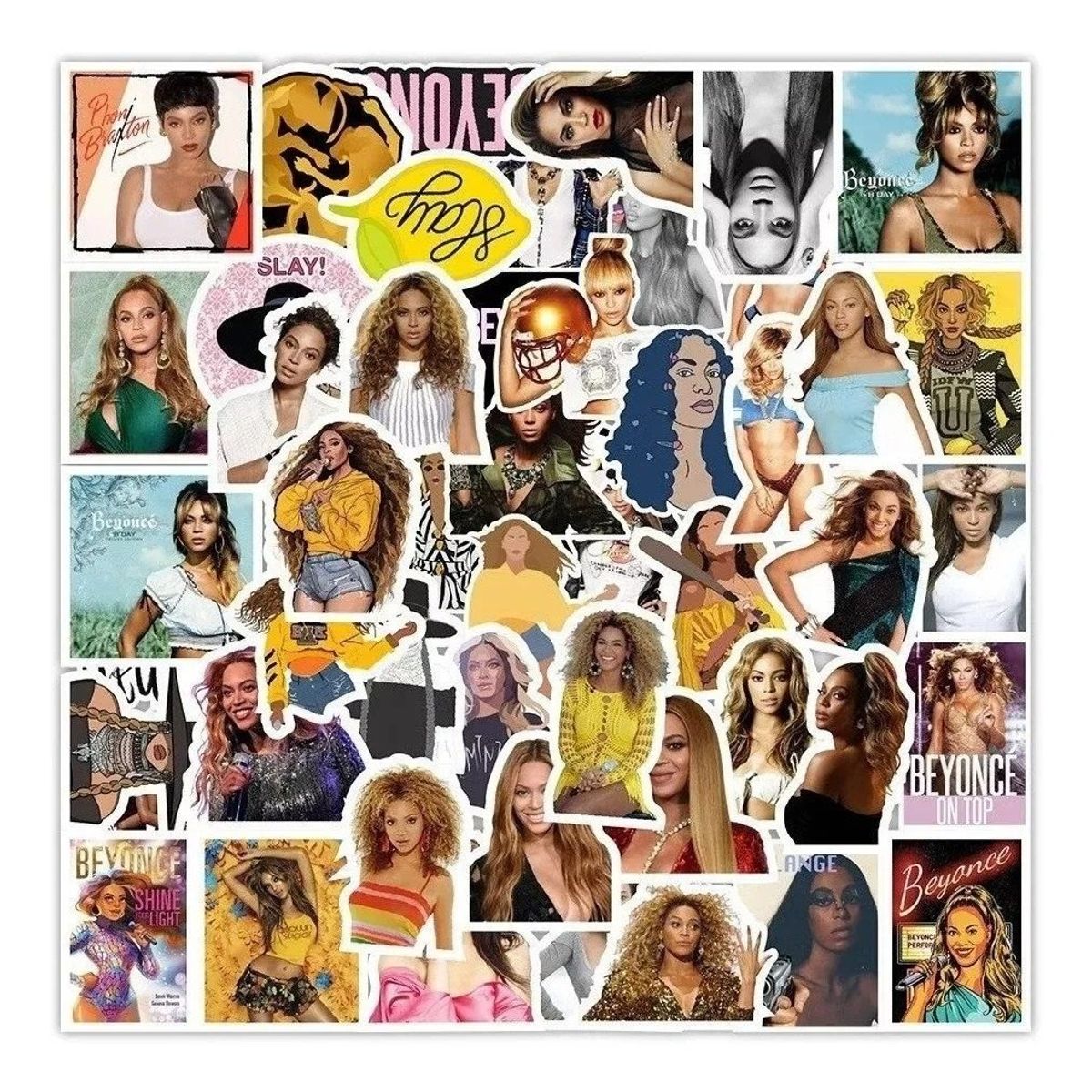 GARSIL - 50 Stickers Beyoncé - Etiquetas Autoadhesivas