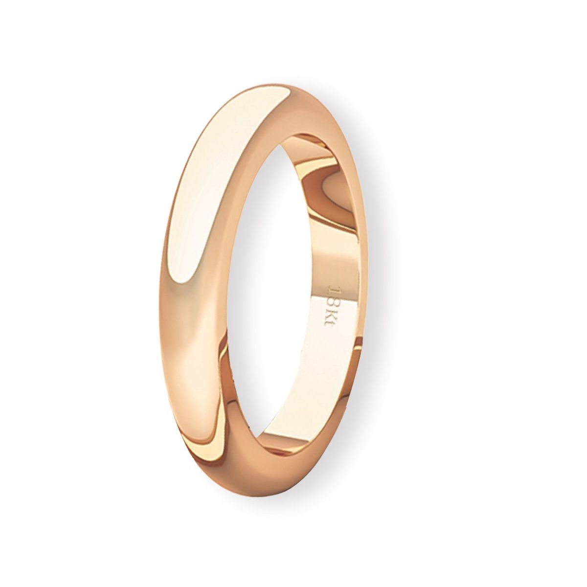JB JOYAS BARON - Argolla Matrimonio de Oro Miel 18kt Inglés Padua 3,0mm