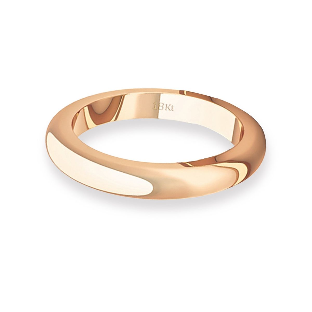 JB JOYAS BARON - Argolla Matrimonio de Oro Miel 18kt Inglés Padua 3,0mm