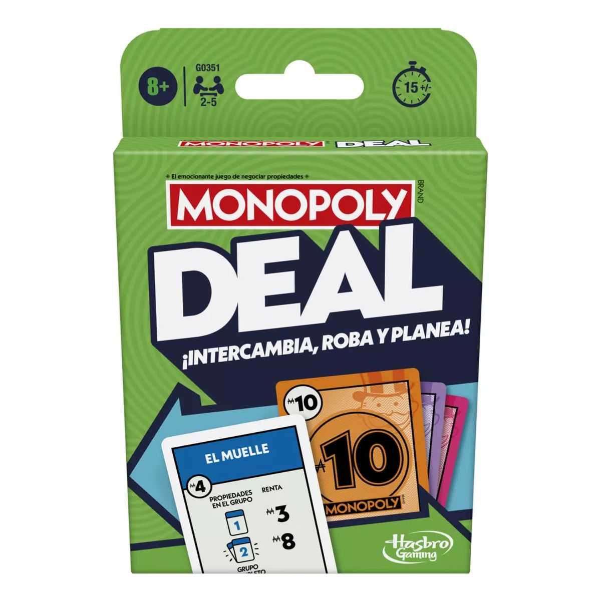 HASBRO - Monopoly Deal De Cartas En Español Nuevo - Hasbro