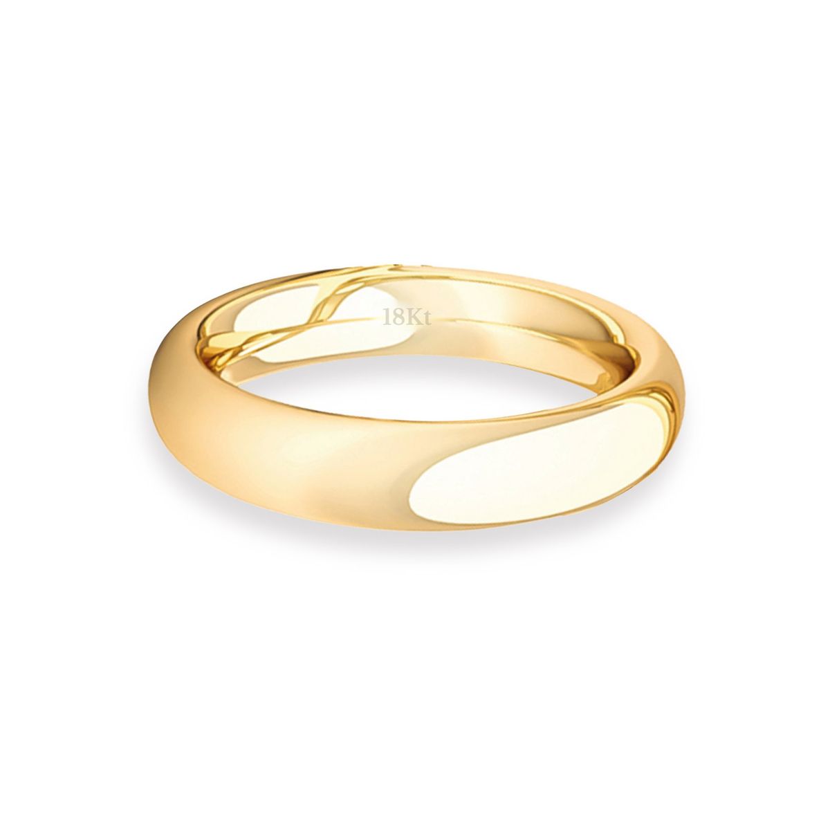 JB JOYAS BARON - Argolla Matrimonio de Oro Amarillo 18kt Inglés Garda Ergofit de 3,5mm