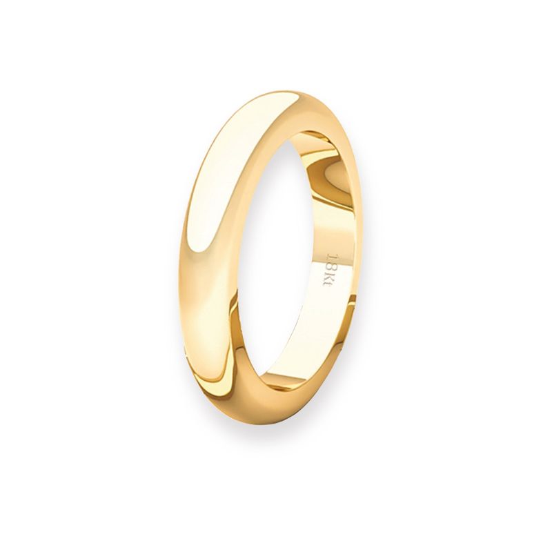 JB JOYAS BARON - Argolla Matrimonio de Oro Amarillo 18kt Inglés Padua 3,0mm