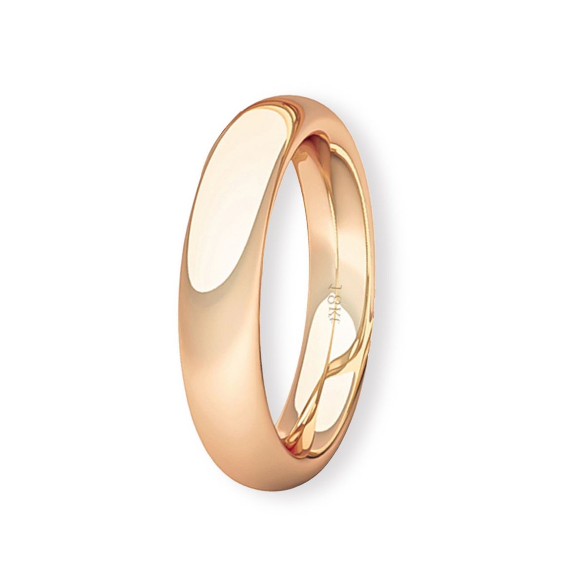 JB JOYAS BARON - Argolla Matrimonio de Oro Miel 18kt Inglés Garda Ergofit de 3,5mm