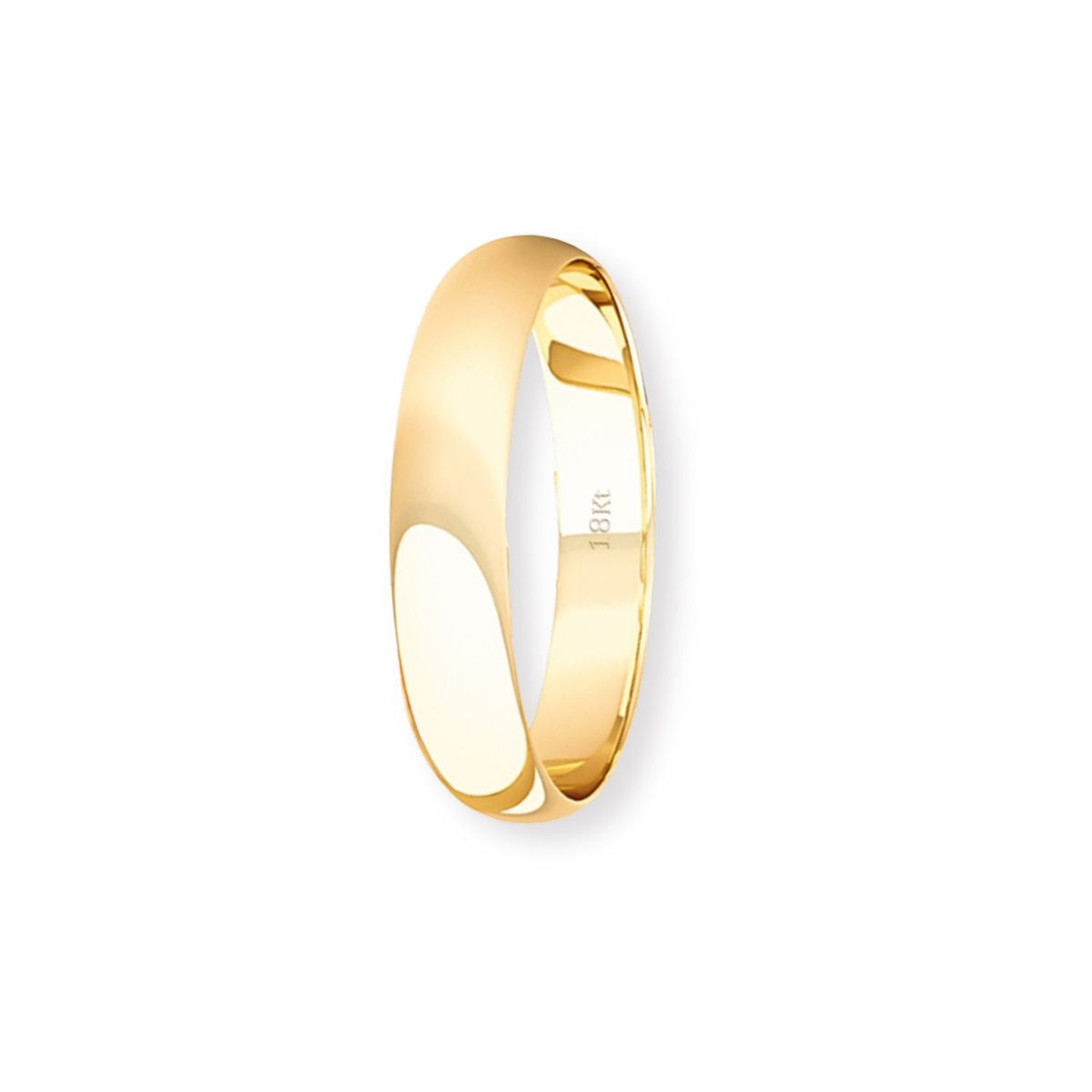 JB JOYAS BARON - Argolla Matrimonio de Oro Amarillo 18kt Inglés Rodas de 3,5mm