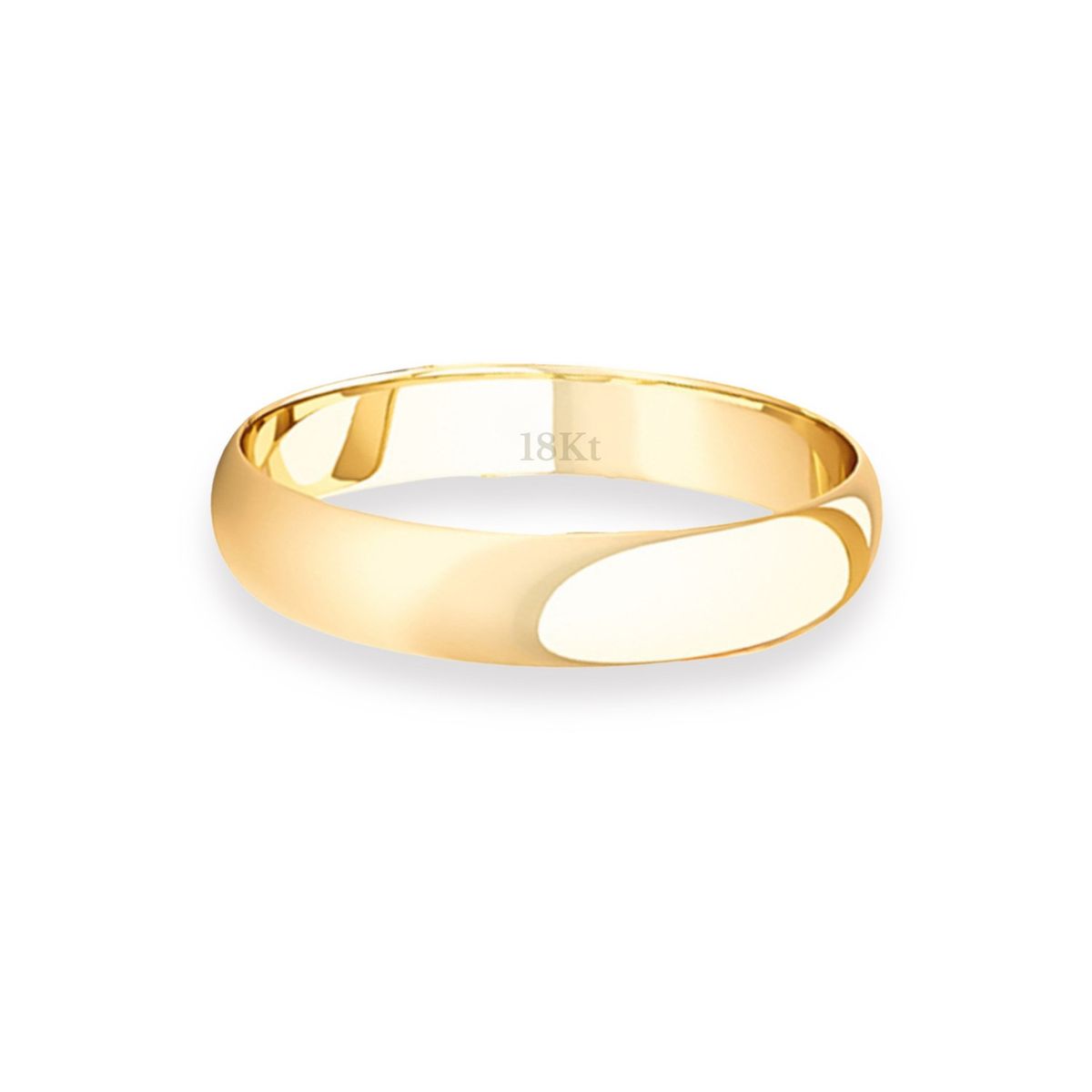 JB JOYAS BARON - Argolla Matrimonio de Oro Amarillo 18kt Inglés Rodas de 3,5mm
