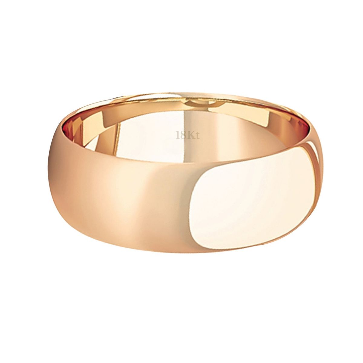 JB JOYAS BARON - Argolla Matrimonio de Oro Miel 18kt Inglés Argos de 5,0mm