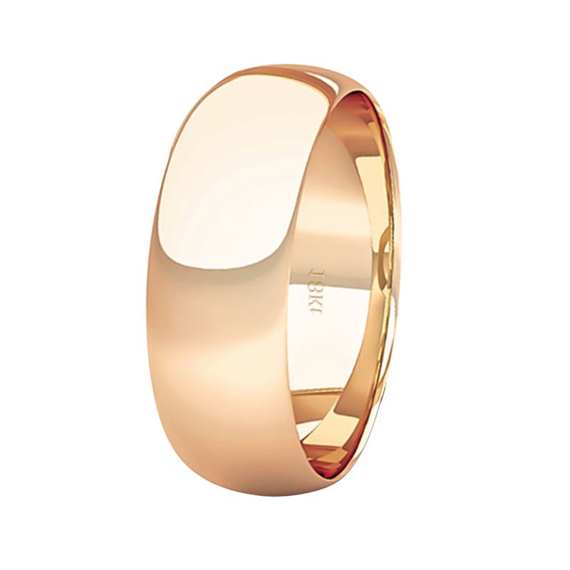 JB JOYAS BARON - Argolla Matrimonio de Oro Miel 18kt Inglés Argos de 5,0mm