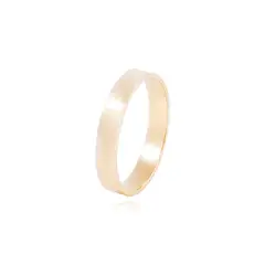 JB JOYAS BARON - Argolla Matrimonio de Oro Amarillo 18kt Tubo Ferrada de 3,5mm