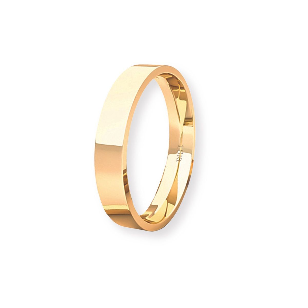 JB JOYAS BARON - Argolla Matrimonio de Oro Amarillo 18kt Tubo ErgoFit Portus de 3,5mm