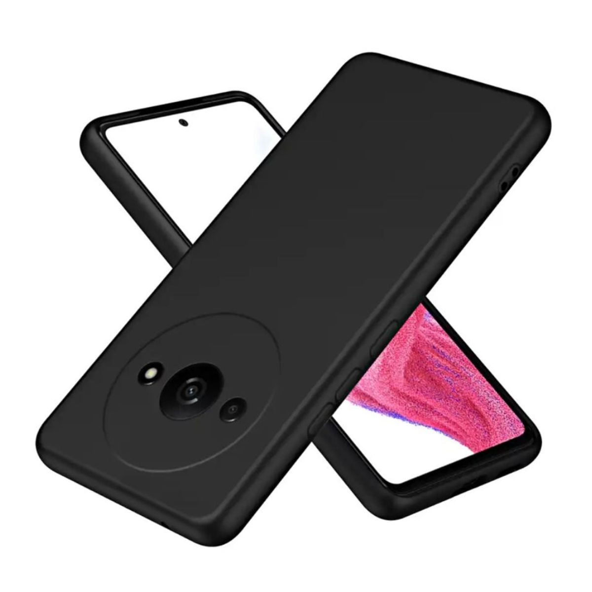 GENERICO - Carcasa Funda Color Para Xiaomi Redmi A3 - Negro