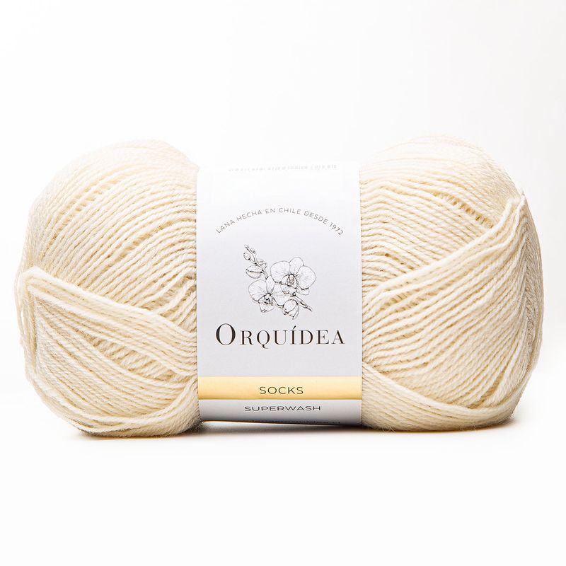 GENERICO - Lana Socks Orquidea 100 grs. - Crudo 2