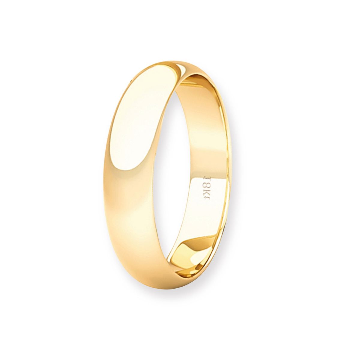 JB JOYAS BARON - Argolla Matrimonio de Oro Amarillo 18kt Inglés Venecia de 3,5mm