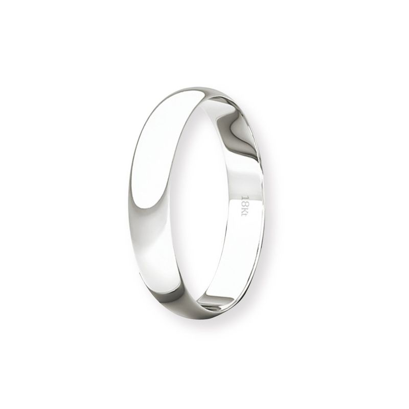 JB JOYAS BARON - Argolla Matrimonio de Oro Blanco 18kt Inglés Bari de 3,0mm