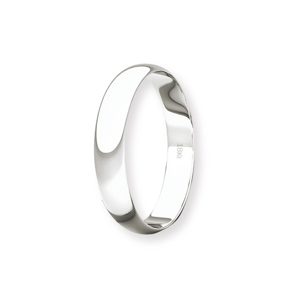 JB JOYAS BARON - Argolla Matrimonio de Oro Blanco 18kt Inglés Bari de 3,0mm