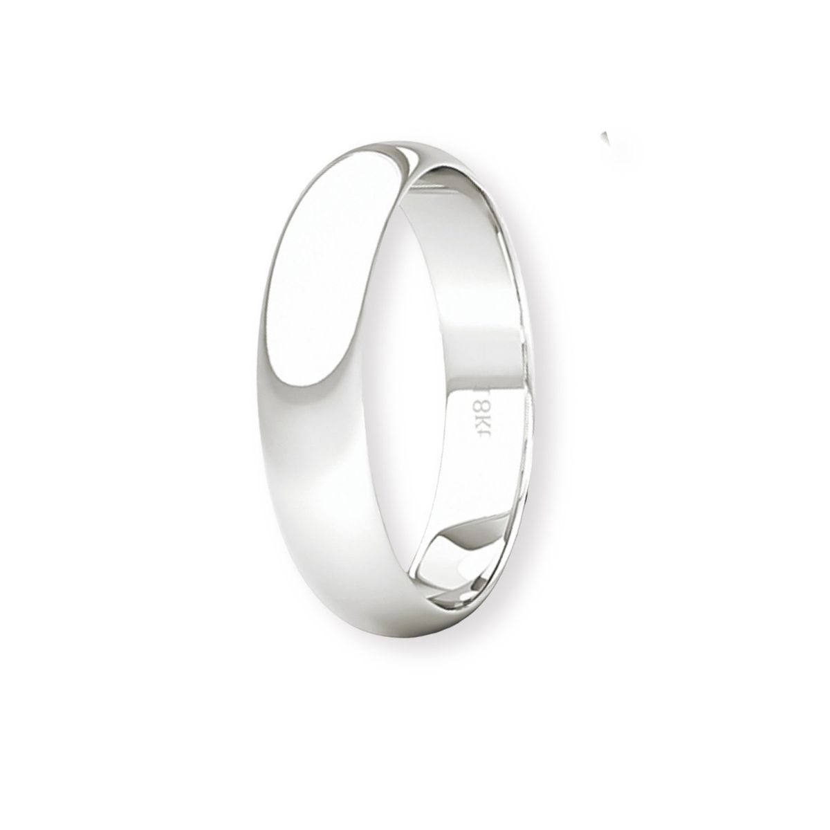 JB JOYAS BARON - Argolla Matrimonio de Oro Blanco 18kt Inglés Venecia de 3,5mm