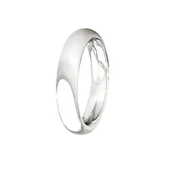 JB JOYAS BARON - Argolla Matrimonio de Oro Blanco 18kt Inglés Garda Ergofit de 3,5mm