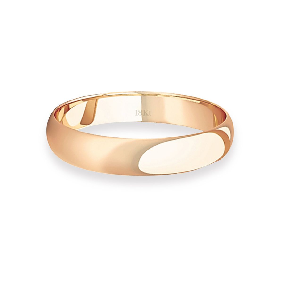 JB JOYAS BARON - Argolla Matrimonio de Oro Miel 18kt Inglés Rodas de 3,5mm