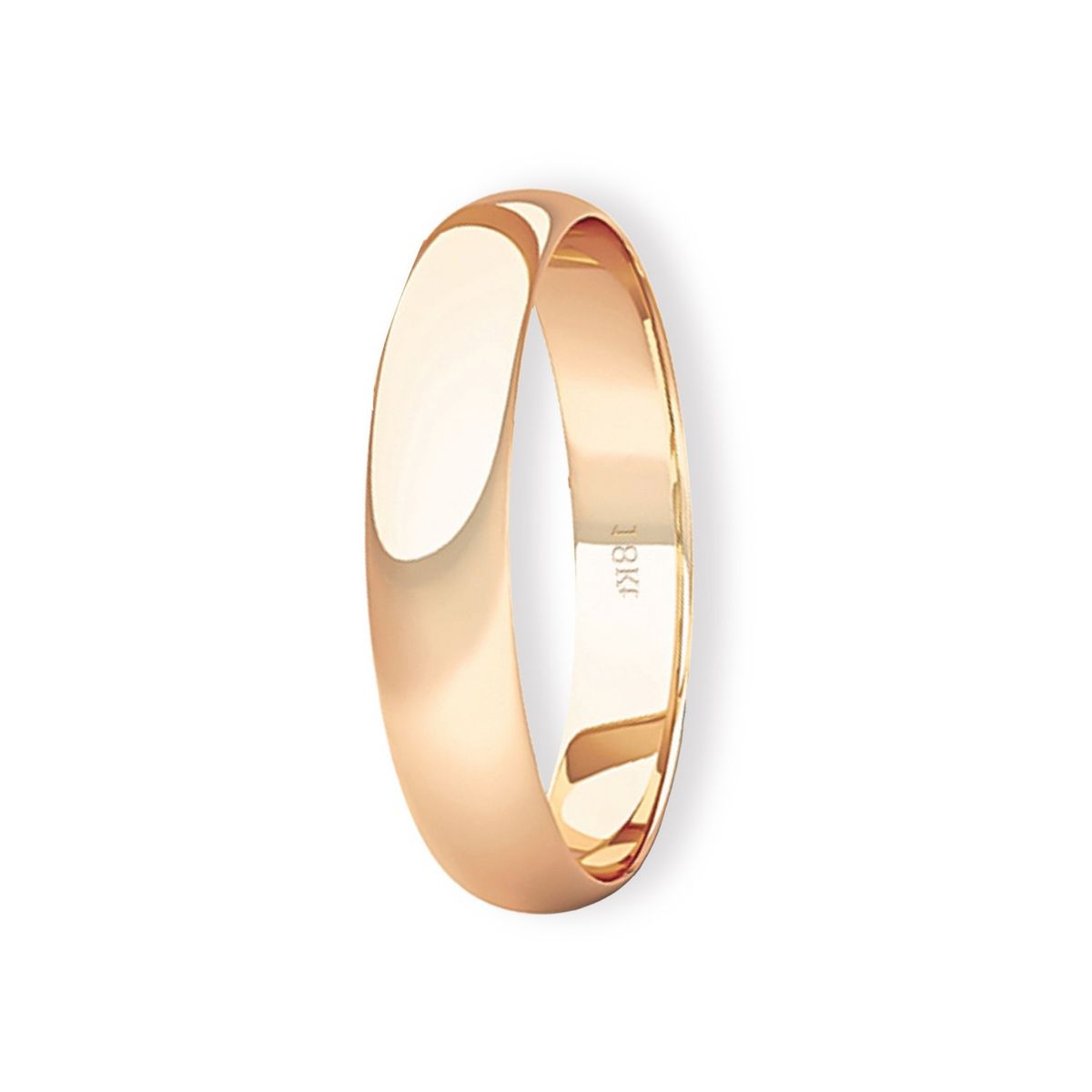 JB JOYAS BARON - Argolla Matrimonio de Oro Miel 18kt Inglés Rodas de 3,5mm