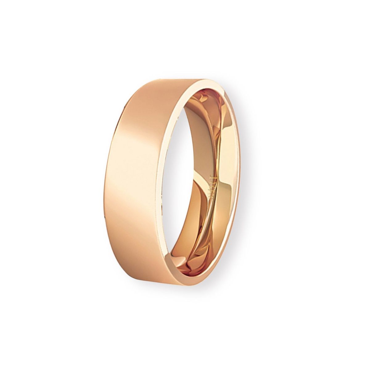 JB JOYAS BARON - Argolla Matrimonio de Oro Miel 18kt Tubo ErgoFit Sagres de 5,0mm