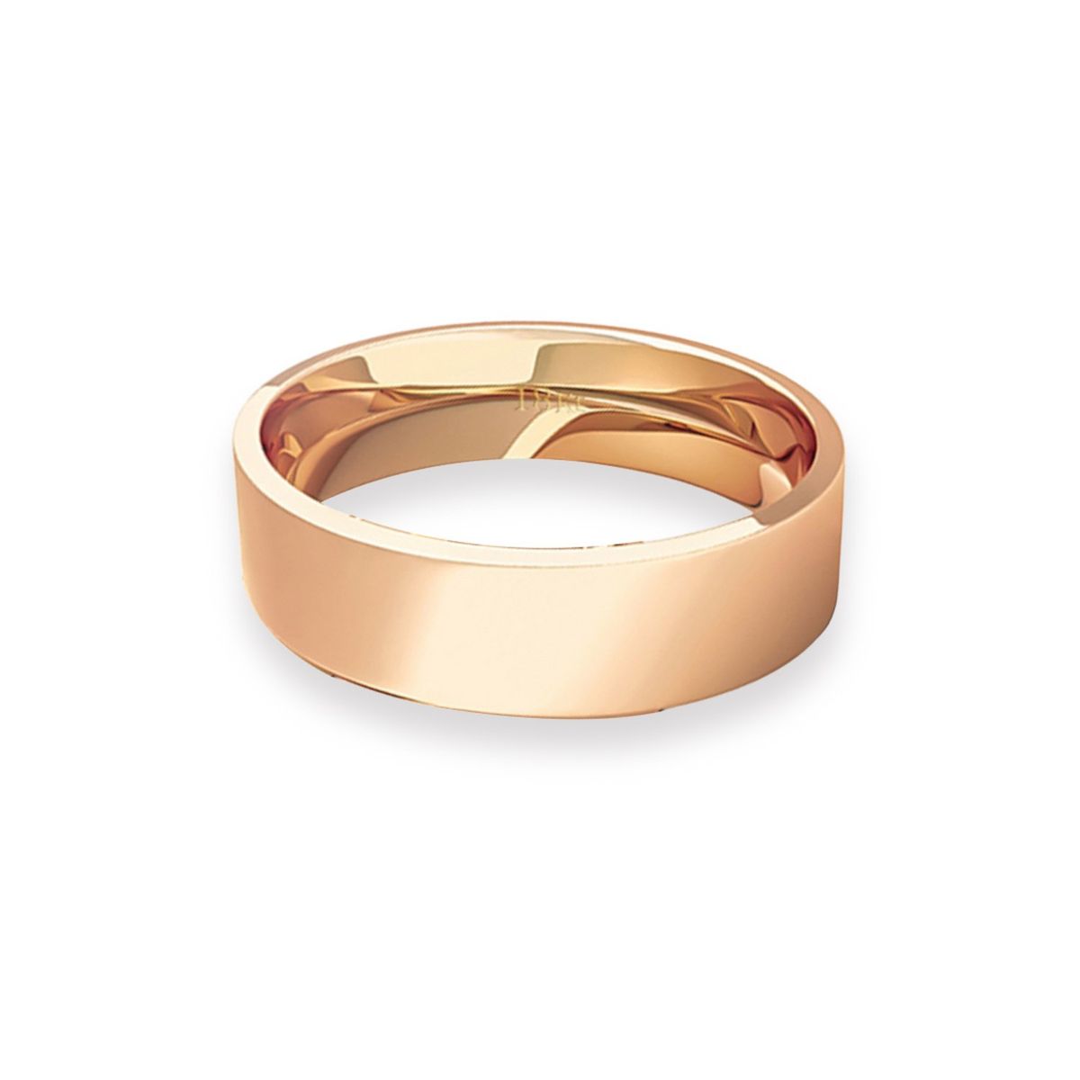 JB JOYAS BARON - Argolla Matrimonio de Oro Miel 18kt Tubo ErgoFit Sagres de 5,0mm