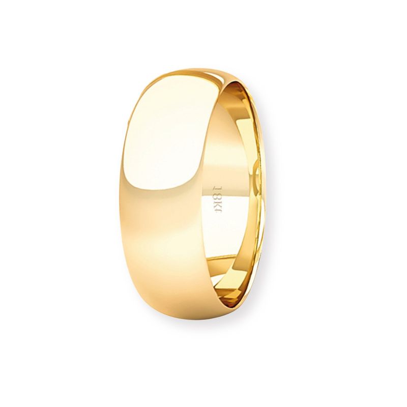 JB JOYAS BARON - Argolla Matrimonio de Oro Amarillo 18kt Inglés Argos de 5,0mm