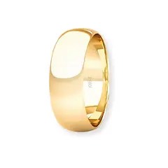 JB JOYAS BARON - Argolla Matrimonio de Oro Amarillo 18kt Inglés Argos de 5,0mm