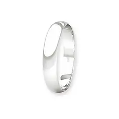 JB JOYAS BARON - Argolla Matrimonio de Oro Blanco 18kt Inglés Rodas de 3,5mm