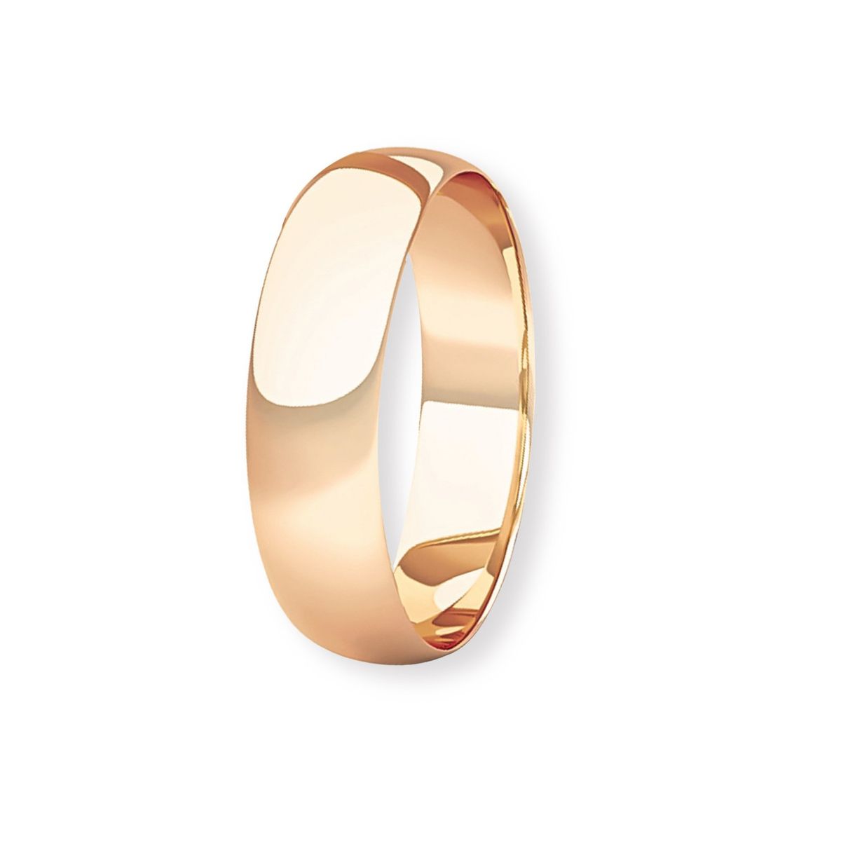 JB JOYAS BARON - Argolla Matrimonio de Oro Miel 18kt Inglés Vicenza de 4,0mm