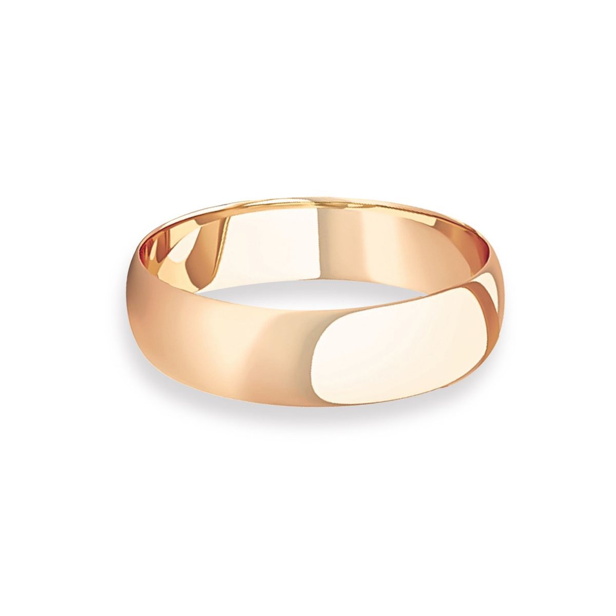 JB JOYAS BARON - Argolla Matrimonio de Oro Miel 18kt Inglés Vicenza de 4,0mm