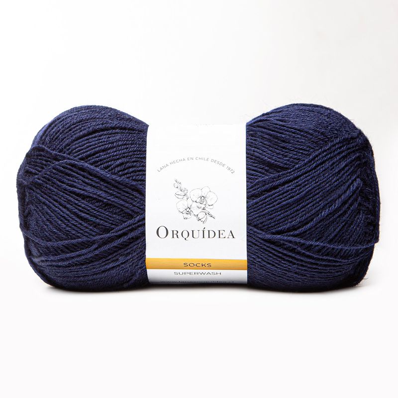 GENERICO - Lana Socks Orquidea 100 grs. - Azul Marino 8