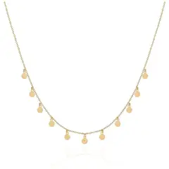 MABELITA - Collar De Plata Con Baño De Oro Minimedallas