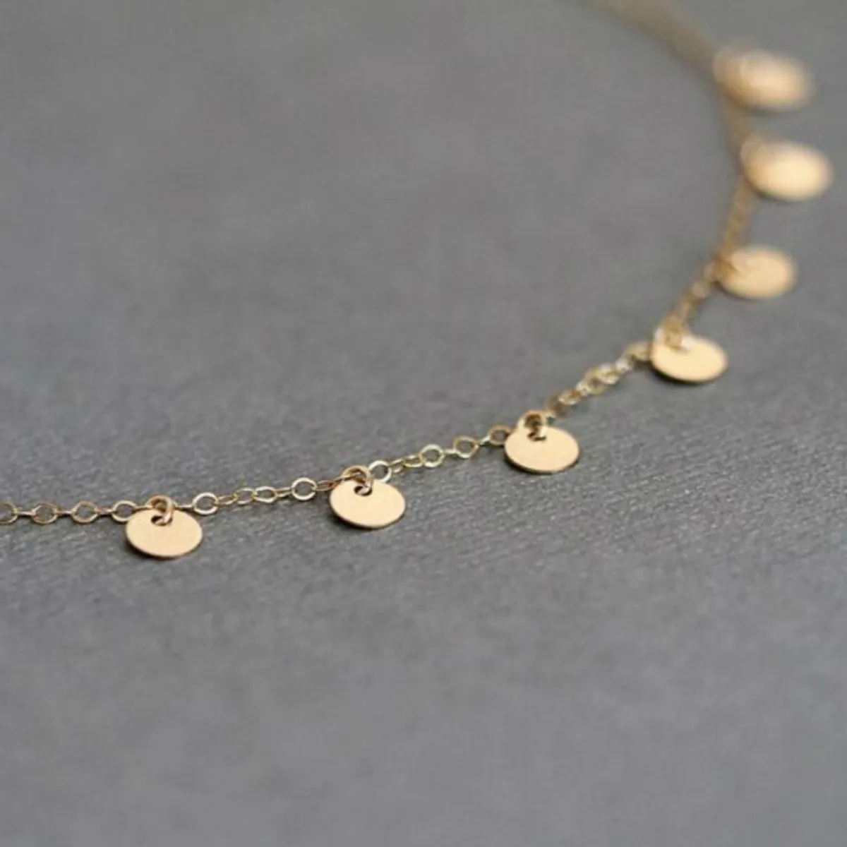 MABELITA - Collar De Plata Con Baño De Oro Minimedallas