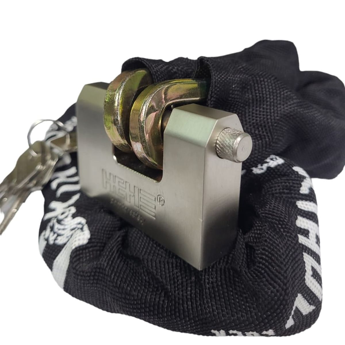 GENERICO - Cadena Seguridad Antirrobo C-candado Moto-bici Anti-napoleón
