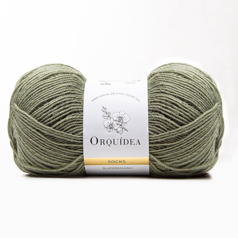 GENERICO - Lana Socks Orquidea 100 grs. - Verde 10