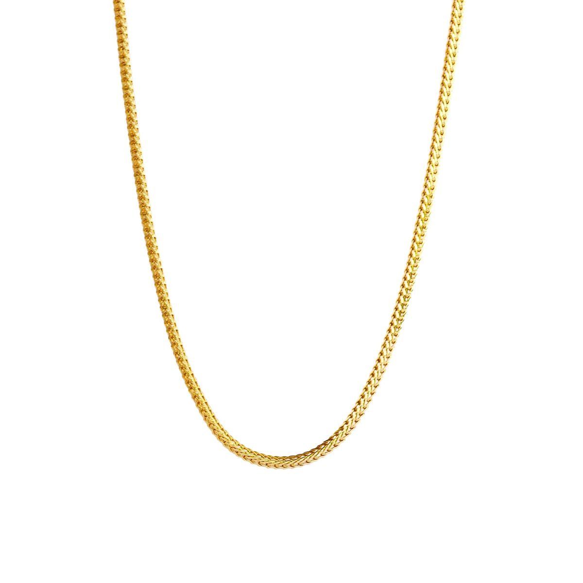 MABELITA - Collar De Plata Con Baño De Oro Espiga