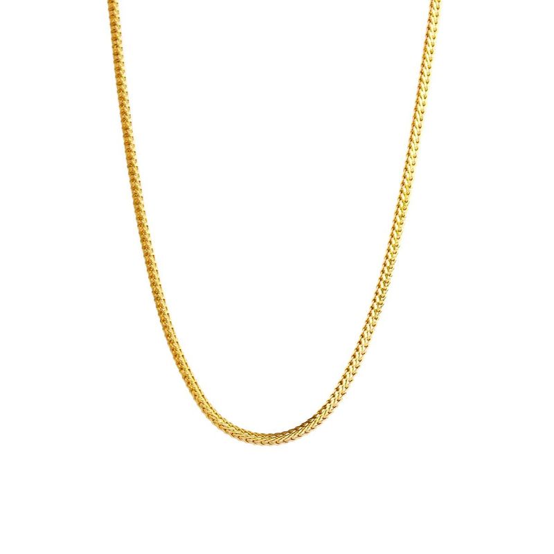 MABELITA - Collar De Plata Con Baño De Oro Espiga