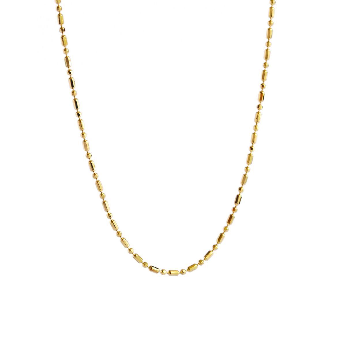 MABELITA - Collar De Plata Con Baño De Oro Punto y Coma