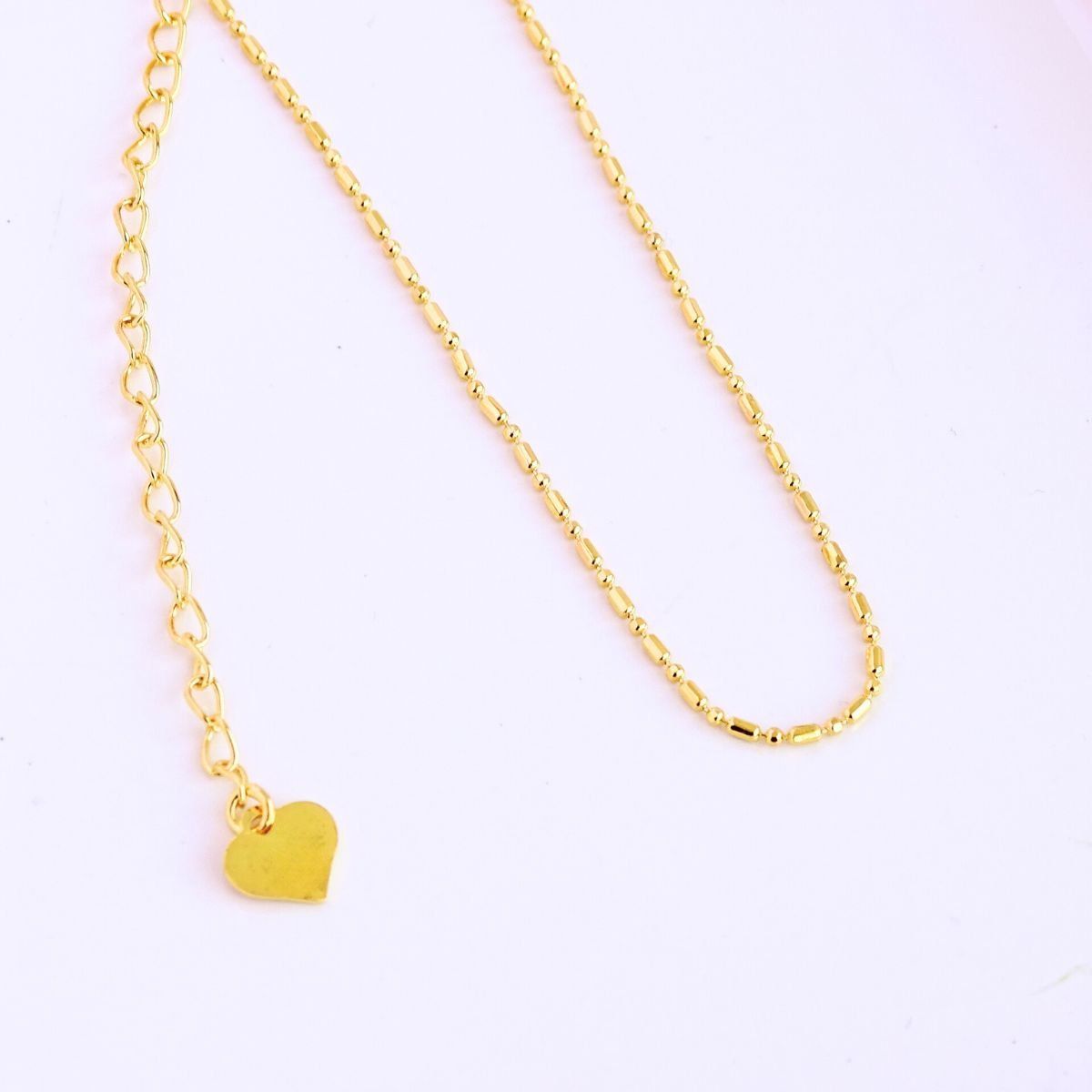 MABELITA - Collar De Plata Con Baño De Oro Punto y Coma