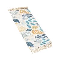 JUEGO DE 2 BAJADA DE CAMA ALFOMBRA DE LINO 60 X 130 CM