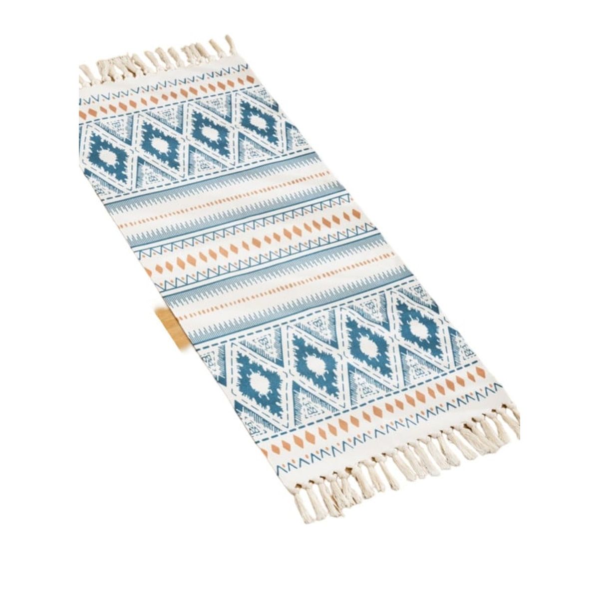 GENERICO - BAJADA DE CAMA ALFOMBRA DE LINO 60 X 130 CM