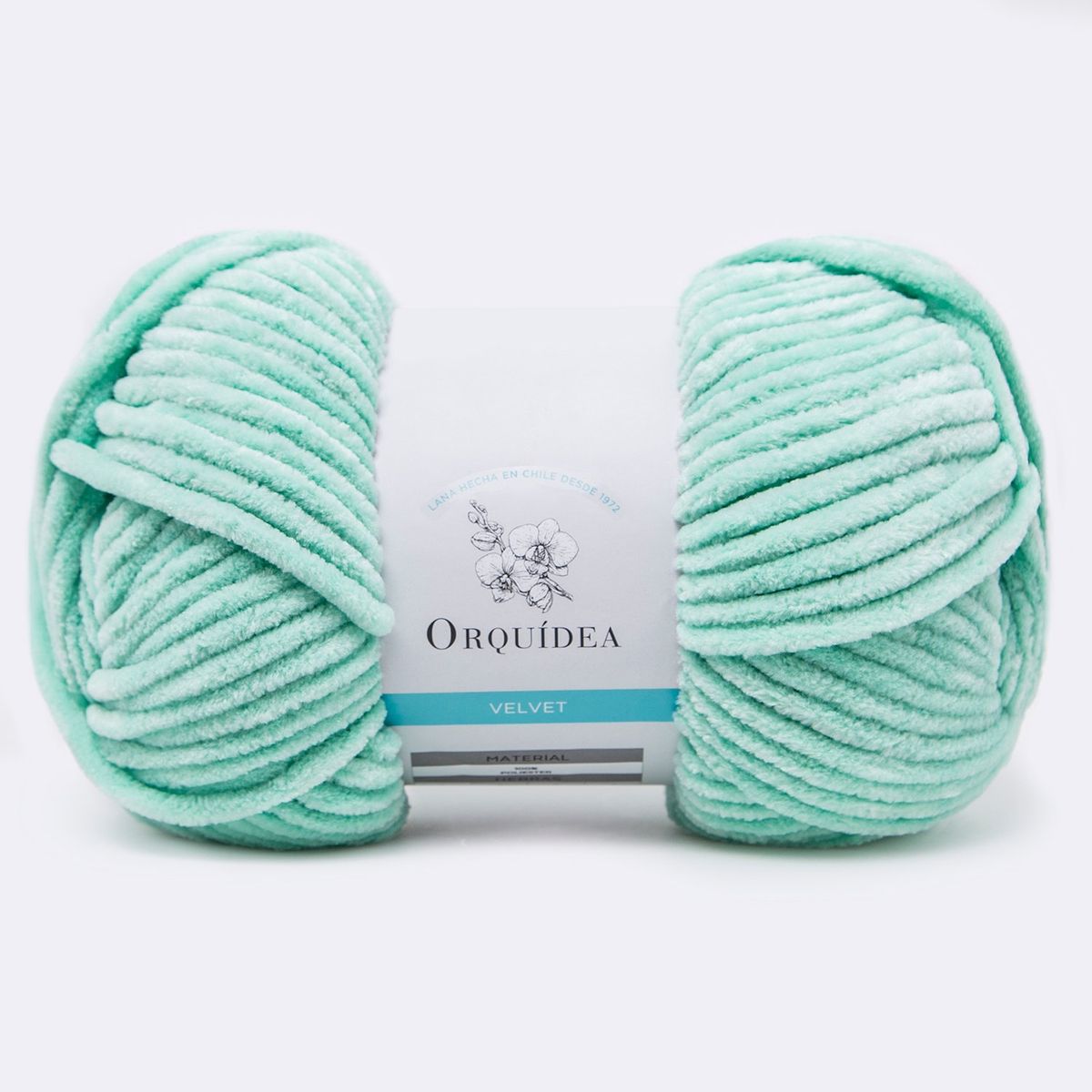 GENERICO - Lana Velvet Orquidea 100grs. - Verde Agua 6