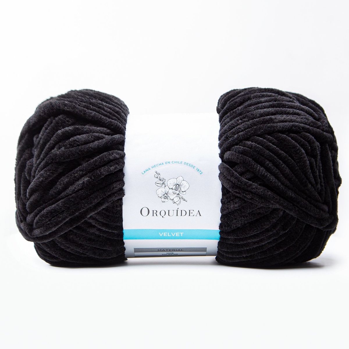 GENERICO - Lana Velvet Orquidea 100grs. - Negro 7