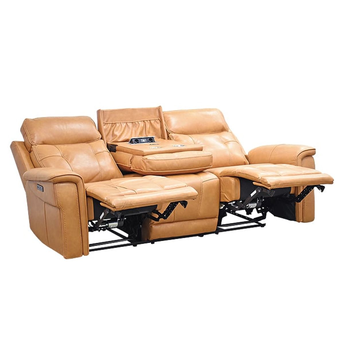 GENERICO - Sofá Reclinable 3 Cuerpos Con Consola Modelo Carrera