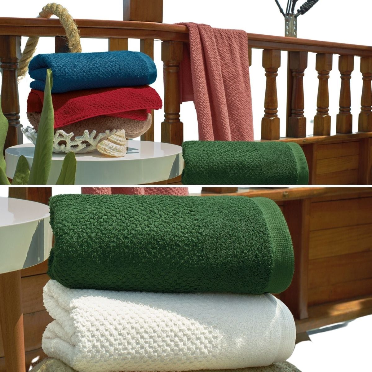 TEKA - Toalla de Rostro Solare Natural - 100% Algodón - 500gm² - Teka