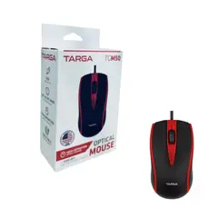 TARGA - Mouse Alámbrico Optico TGM50 Rojo