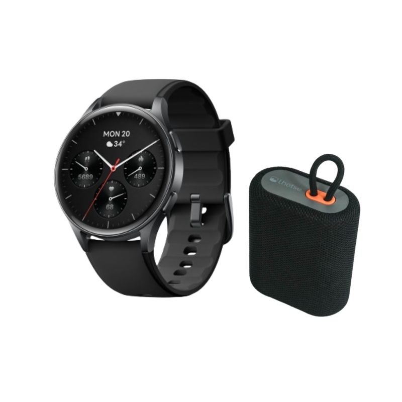 LHOTSE - Pack Smartwatch Lhotse Vibe 05 Black + Parlante Negro