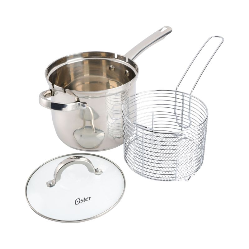 OSTER - Set Freidora Sangerfield Acero Inoxidable 3,7 Litros Oster OSTER